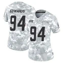 Women's TeRah Edwards Los Angeles Chargers No.94 Limited 2024 Salute to Service Jersey - Arctic Camo