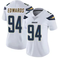 Women's TeRah Edwards Los Angeles Chargers No.94 Limited Vapor Untouchable Jersey - White