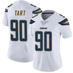 Women's Teair Tart Los Angeles Chargers No.90 Limited Vapor Untouchable Jersey - White