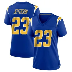 Women's Tony Jefferson Los Angeles Chargers No.23 Game 2nd Alternate Jersey - Royal