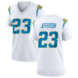 Women's Tony Jefferson Los Angeles Chargers No.23 Game Jersey - White