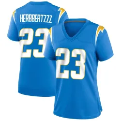 Women's Tony Jefferson Los Angeles Chargers No.23 Game Powder Alternate Jersey - Blue