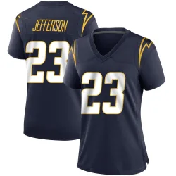 Women's Tony Jefferson Los Angeles Chargers No.23 Game Team Color Jersey - Navy