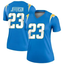 Women's Tony Jefferson Los Angeles Chargers No.23 Legend Powder Jersey - Blue