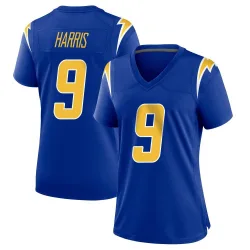 Women's Tre Harris Los Angeles Chargers No.9 Game 2nd Alternate Jersey - Royal