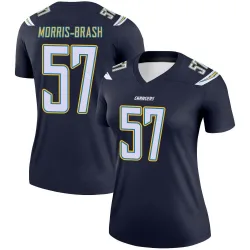 Women's Tre'Mon Morris-Brash Los Angeles Chargers No.57 Legend Jersey - Navy