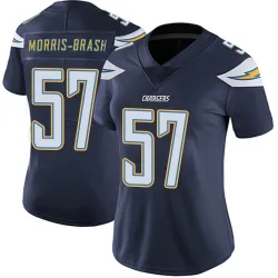 Women's Tre'Mon Morris-Brash Los Angeles Chargers No.57 Limited Team Color Vapor Untouchable Jersey - Navy