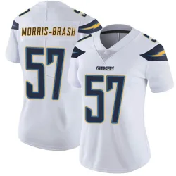 Women's Tre'Mon Morris-Brash Los Angeles Chargers No.57 Limited Vapor Untouchable Jersey - White