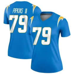 Women's Trey Pipkins III Los Angeles Chargers No.79 Legend Powder Jersey - Blue