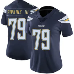 Women's Trey Pipkins III Los Angeles Chargers No.79 Limited Team Color Vapor Untouchable Jersey - Navy