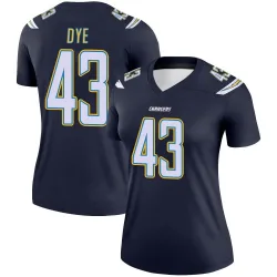 Women's Troy Dye Los Angeles Chargers No.43 Legend Jersey - Navy
