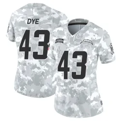 Women's Troy Dye Los Angeles Chargers No.43 Limited 2024 Salute to Service Jersey - Arctic Camo