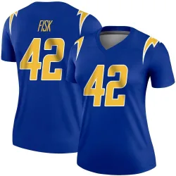 Women's Tucker Fisk Los Angeles Chargers No.42 Legend 2nd Alternate Jersey - Royal
