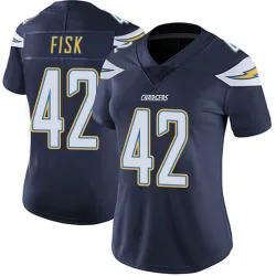 Women's Tucker Fisk Los Angeles Chargers No.42 Limited Team Color Vapor Untouchable Jersey - Navy