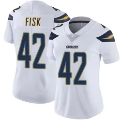 Women's Tucker Fisk Los Angeles Chargers No.42 Limited Vapor Untouchable Jersey - White
