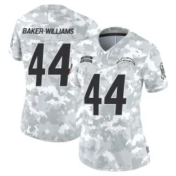 Women's Tyler Baker-Williams Los Angeles Chargers No.44 Limited 2024 Salute to Service Jersey - Arctic Camo