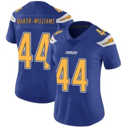 Women's Tyler Baker-Williams Los Angeles Chargers No.44 Limited Color Rush Vapor Untouchable Jersey - Royal