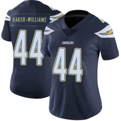 Women's Tyler Baker-Williams Los Angeles Chargers No.44 Limited Team Color Vapor Untouchable Jersey - Navy