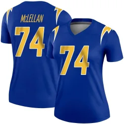 Women's Tyler McLellan Los Angeles Chargers No.74 Legend 2nd Alternate Jersey - Royal