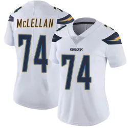 Women's Tyler McLellan Los Angeles Chargers No.74 Limited Vapor Untouchable Jersey - White
