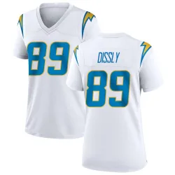 Women's Will Dissly Los Angeles Chargers No.89 Game Jersey - White