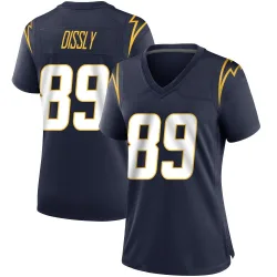 Women's Will Dissly Los Angeles Chargers No.89 Game Team Color Jersey - Navy
