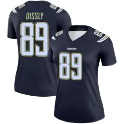 Women's Will Dissly Los Angeles Chargers No.89 Legend Jersey - Navy