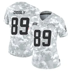 Women's Will Dissly Los Angeles Chargers No.89 Limited 2024 Salute to Service Jersey - Arctic Camo