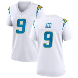 Women's Younghoe Koo Los Angeles Chargers No.9 Game Jersey - White