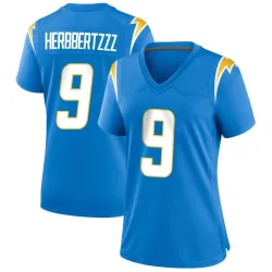 Women's Younghoe Koo Los Angeles Chargers No.9 Game Powder Alternate Jersey - Blue