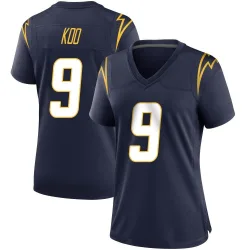 Women's Younghoe Koo Los Angeles Chargers No.9 Game Team Color Jersey - Navy