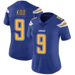 Women's Younghoe Koo Los Angeles Chargers No.9 Limited Color Rush Vapor Untouchable Jersey - Royal
