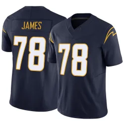 Youth Andre James Los Angeles Chargers No.78 Limited Vapor F.U.S.E. Jersey - Navy