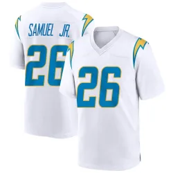 Youth Asante Samuel Jr. Los Angeles Chargers No.26 Game Jersey - White