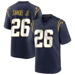 Youth Asante Samuel Jr. Los Angeles Chargers No.26 Game Team Color Jersey - Navy