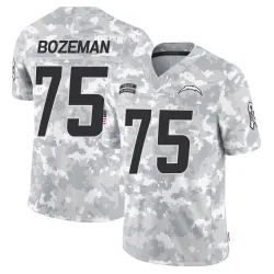 Youth Bradley Bozeman Los Angeles Chargers No.75 Limited 2024 Salute to Service Jersey - Arctic Camo
