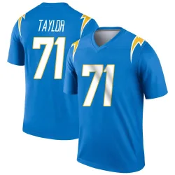 Youth Branson Taylor Los Angeles Chargers No.71 Legend Powder Jersey - Blue