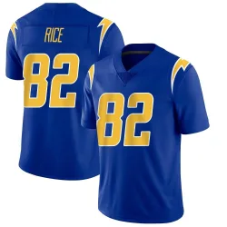 Youth Brenden Rice Los Angeles Chargers No.82 Limited 2nd Alternate Vapor Jersey - Royal