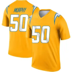 Youth Caleb Murphy Los Angeles Chargers No.50 Legend Inverted Jersey - Gold