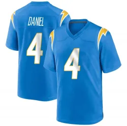 Youth Chase Daniel Los Angeles Chargers No.4 Game Powder Alternate Jersey - Blue
