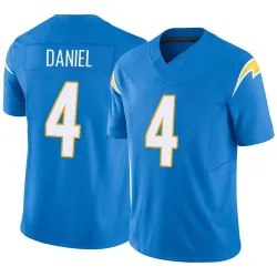 Youth Chase Daniel Los Angeles Chargers No.4 Limited Powder Vapor F.U.S.E. Jersey - Blue