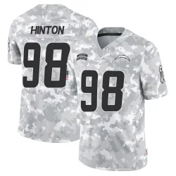 Youth Christopher Hinton Los Angeles Chargers No.98 Limited 2024 Salute to Service Jersey - Arctic Camo