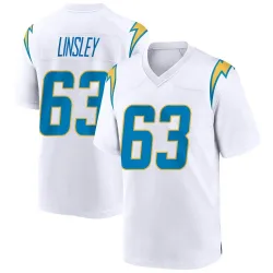 Youth Corey Linsley Los Angeles Chargers No.63 Game Jersey - White