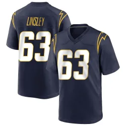 Youth Corey Linsley Los Angeles Chargers No.63 Game Team Color Jersey - Navy