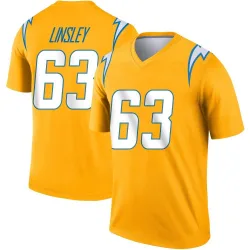 Youth Corey Linsley Los Angeles Chargers No.63 Legend Inverted Jersey - Gold
