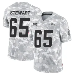 Youth Corey Stewart Los Angeles Chargers No.65 Limited 2024 Salute to Service Jersey - Arctic Camo