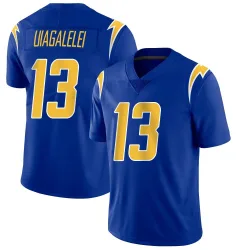 Youth DJ Uiagalelei Los Angeles Chargers No.13 Limited 2nd Alternate Vapor Jersey - Royal