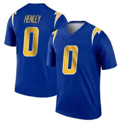 Youth Daiyan Henley Los Angeles Chargers No.0 Legend 2nd Alternate Jersey - Royal