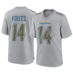 Youth Dan Fouts Los Angeles Chargers No.14 Game Atmosphere Fashion Jersey - Gray