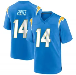 Youth Dan Fouts Los Angeles Chargers No.14 Game Powder Alternate Jersey - Blue